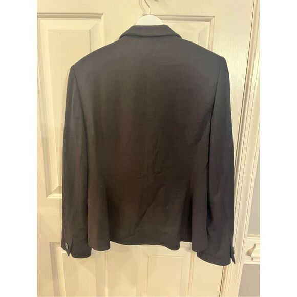 Lafayette 148 Black Wool Blend Blazer Jacket sz 10 EUC - Picture 7 of 9